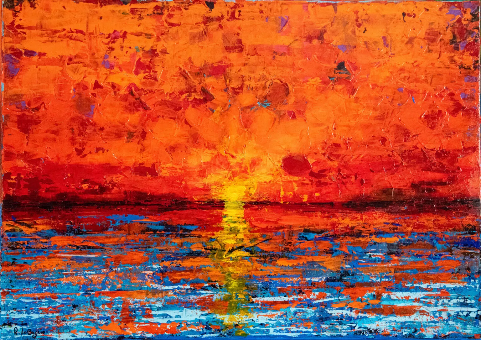 Tramonto sul mare