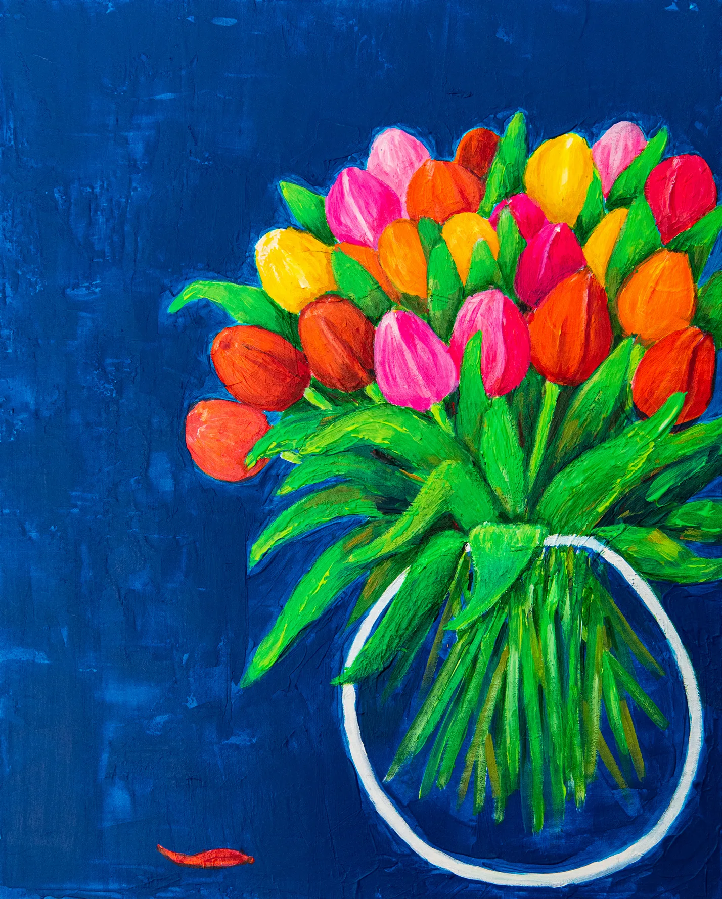 Vaso di tulipani